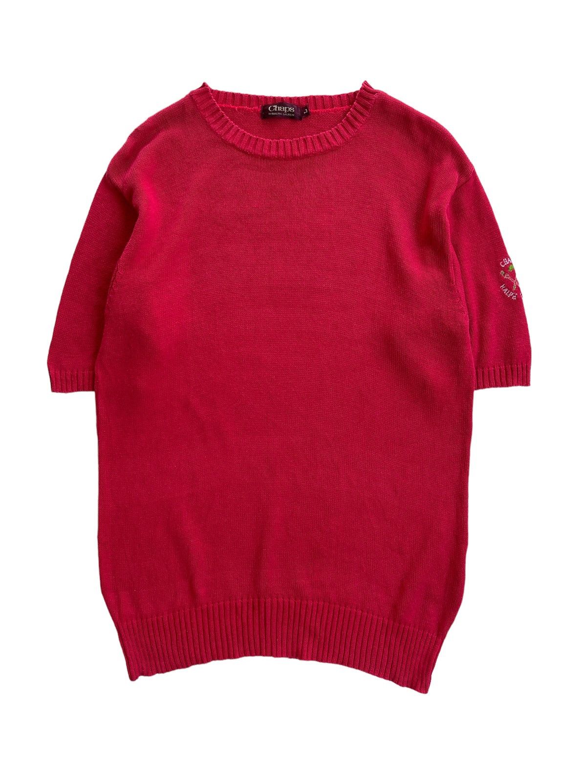 Chaps Ralph Lauren Vintage Chaps RL Knitted Jumper Short Sleeve Size US L / EU 52-54 / 3 - 1 Thumbnail