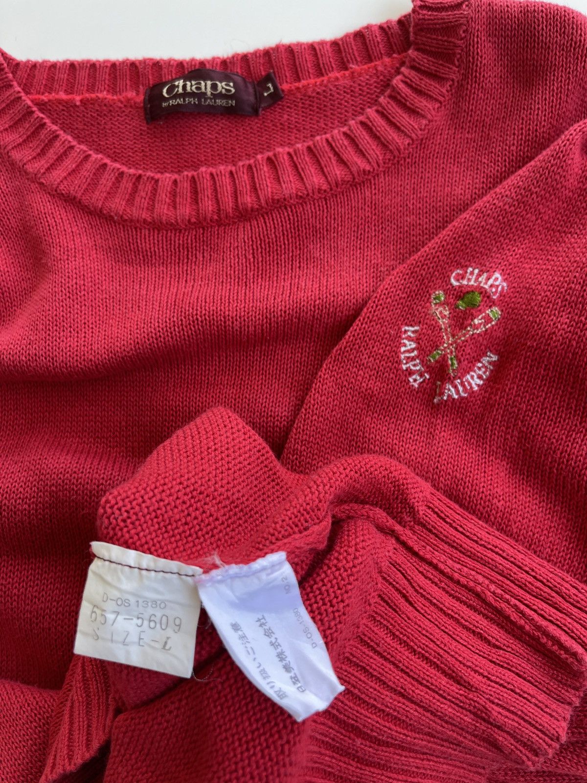 Chaps Ralph Lauren Vintage Chaps RL Knitted Jumper Short Sleeve Size US L / EU 52-54 / 3 - 5 Thumbnail