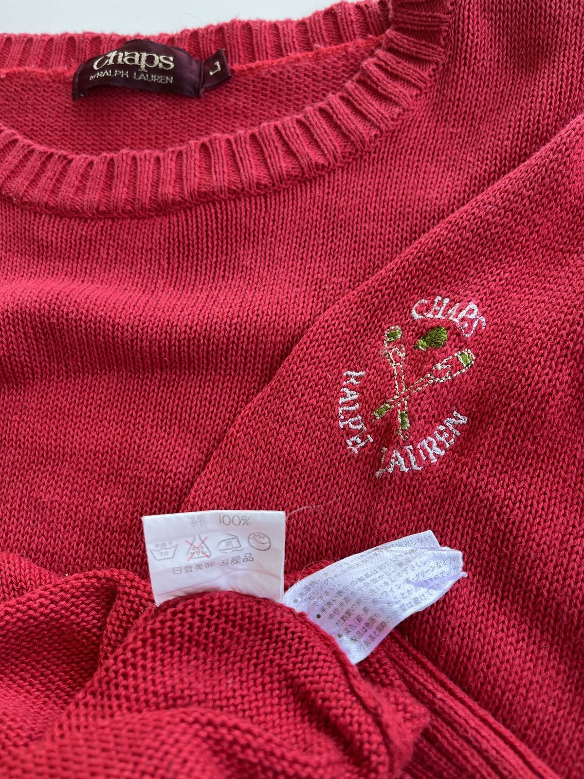 Chaps Ralph Lauren Vintage Chaps RL Knitted Jumper Short Sleeve Size US L / EU 52-54 / 3 - 6 Thumbnail