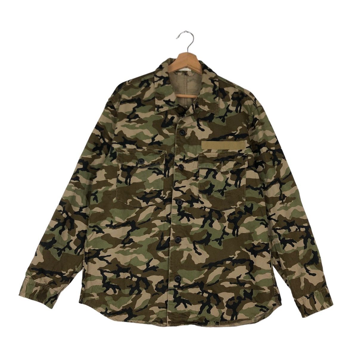 Japanese Brand VINTAGE CHORE CAMO TRUCKER JACKET GU JAPAN ISSEY MIYAKE Size US M / EU 48-50 / 2 - 1 Thumbnail