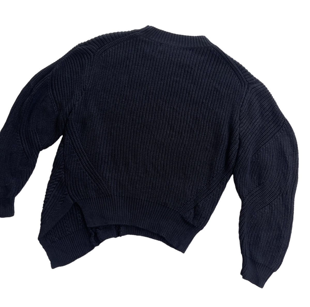 Issey Miyake Issey Miyake Mercibeaucoup Black Asymmetric Cable Knit Size S / US 4 / IT 40 - 4 Thumbnail