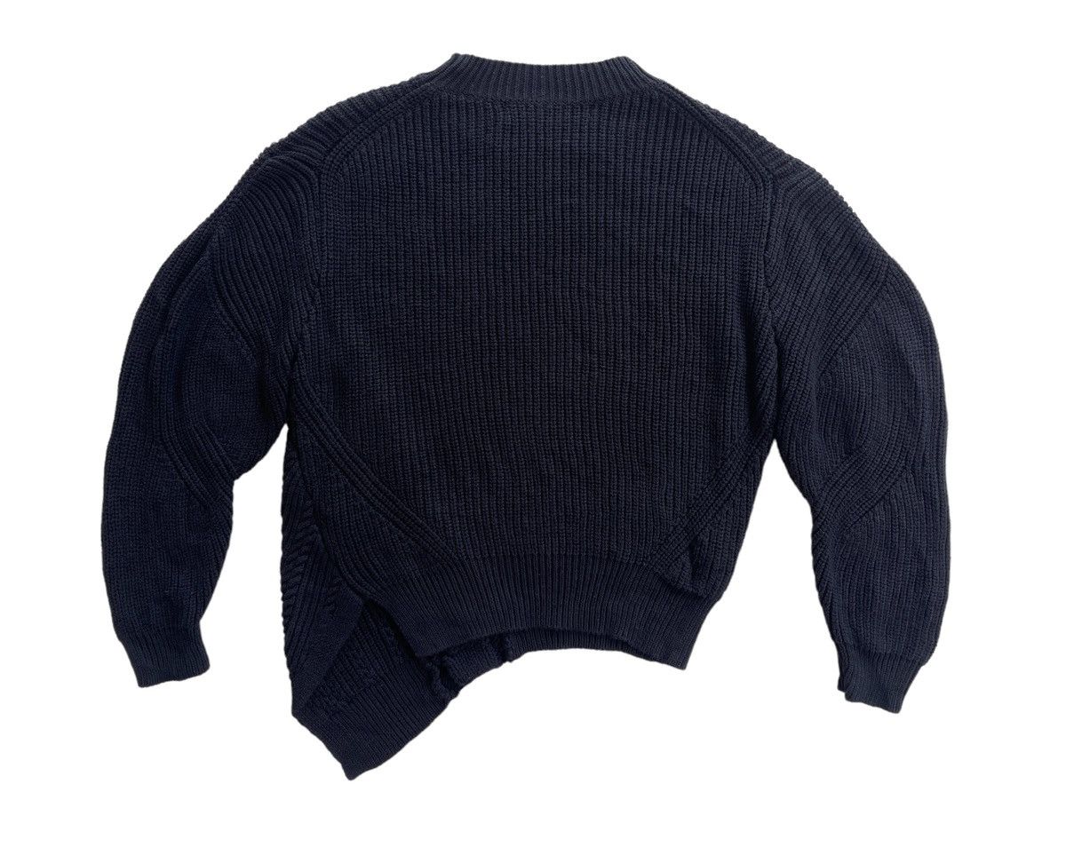 Issey Miyake Issey Miyake Mercibeaucoup Black Asymmetric Cable Knit Size S / US 4 / IT 40 - 5 Thumbnail