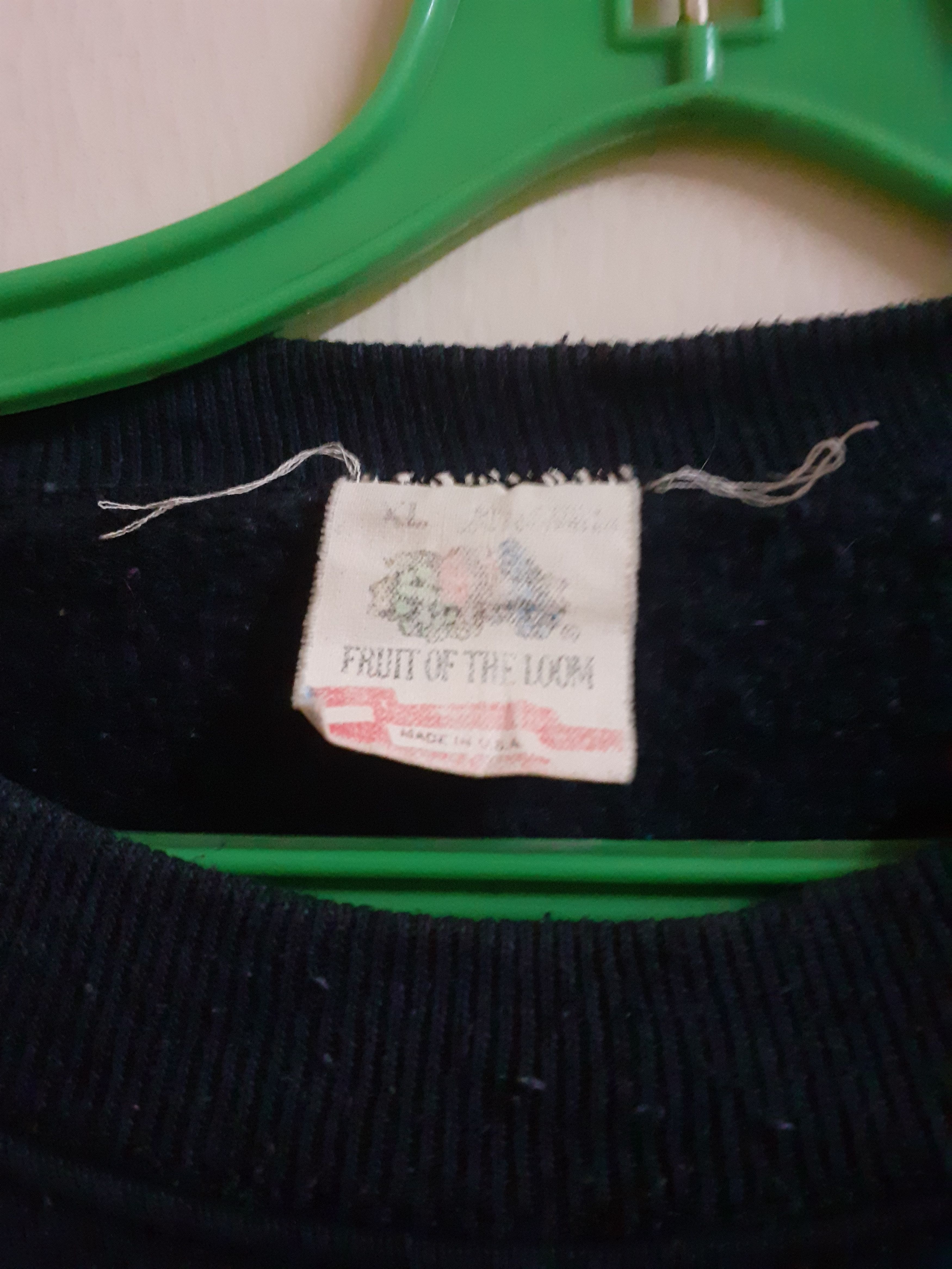 Fruit Of The Loom × Vintage Very Nice Design Vintage 90s Earth Day Sweatshirt Size US XL / EU 56 / 4 - 2 Thumbnail
