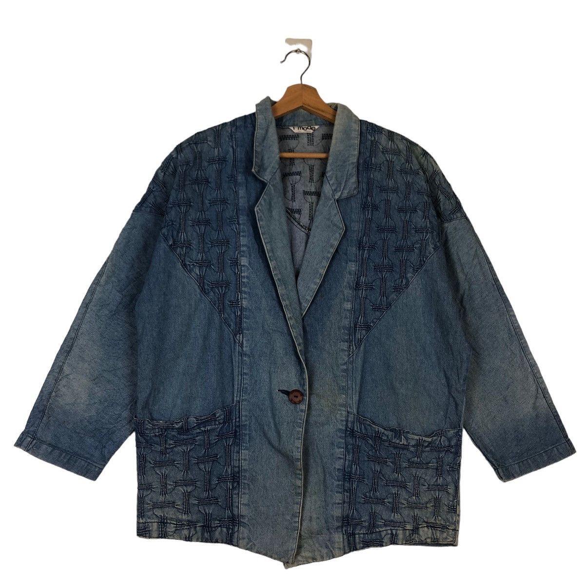 Japanese Brand VINTAGE CHORE I MODA JAPAN SISOKO DESIGN KAPITAL BLUE BLUE Size US M / EU 48-50 / 2 - 1 Thumbnail