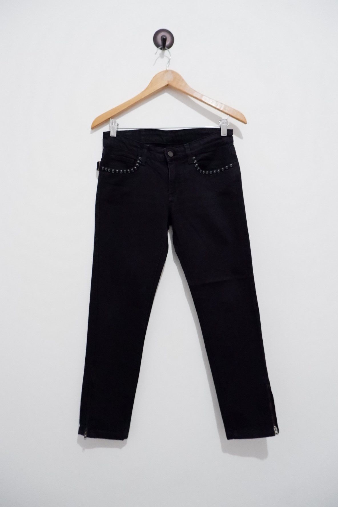 image of Seditionaries x Zadig Voltaire Zadig & Voltaire Skull Stud Denim in Black, Men's (Size 30)