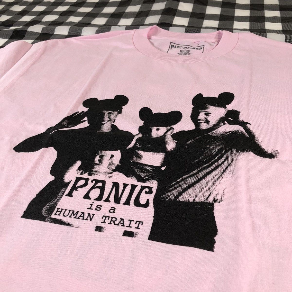 Pleasures Pleasures Now Panic Is A Human Trait Mickey Ears Tee Pink Size US M / EU 48-50 / 2 - 3 Thumbnail