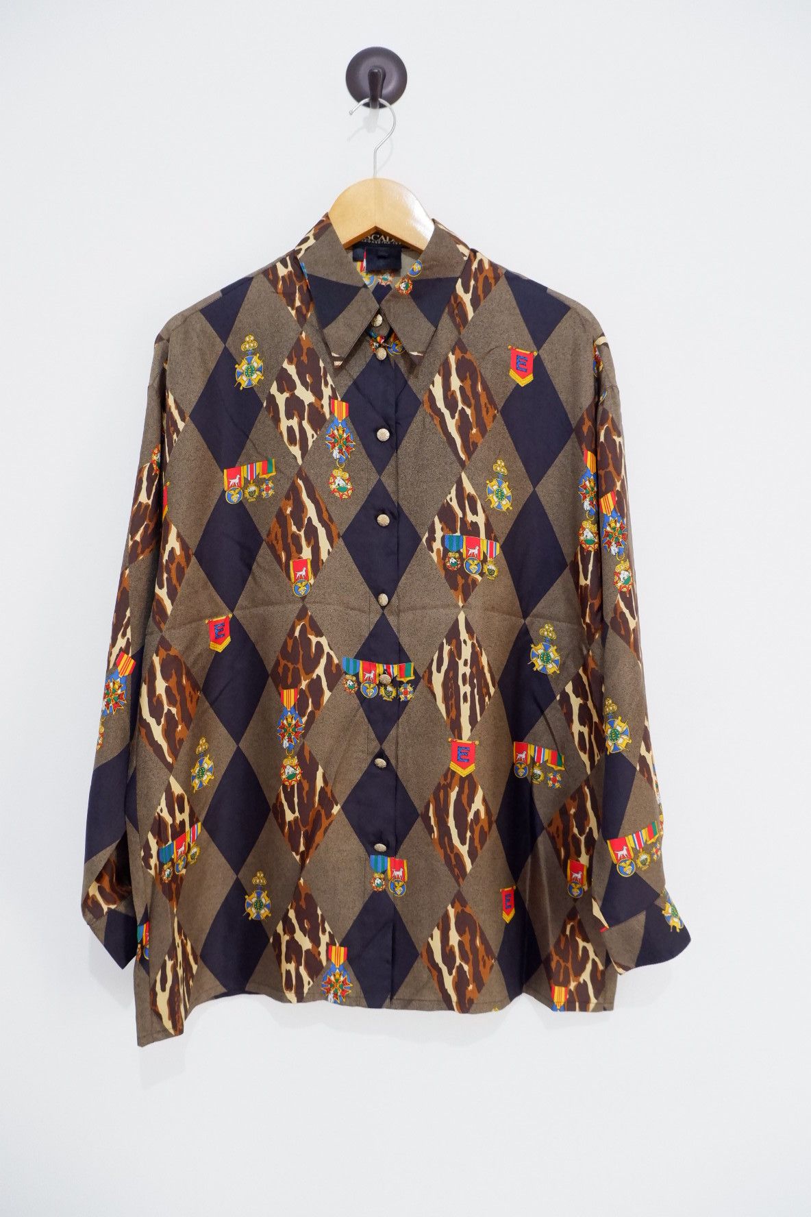 Escada Escada Margaretha Ley Silk Shirt Made In Germany Size US L / EU 52-54 / 3 - 1 Thumbnail