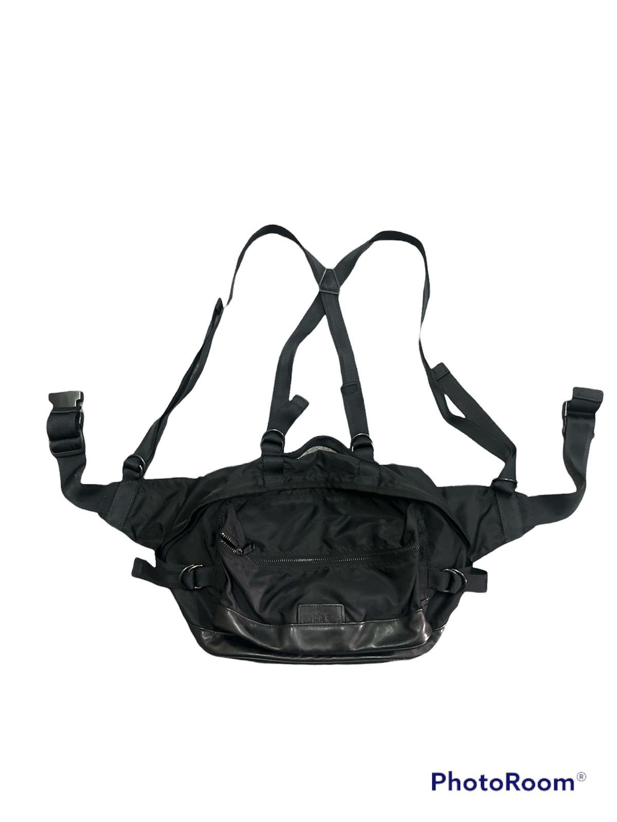 image of Yohji Yamamoto Limited Design A.a.r By Yohjiyamamoto Tactical Bag in Black, Men's