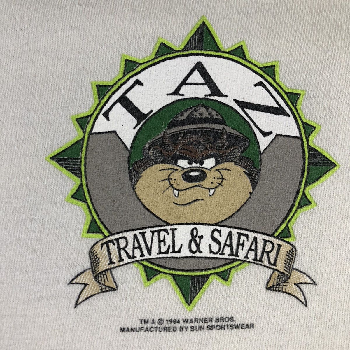 Vintage Taz Looney Tunes 1994 Warner Bros Travel Vintage T Shirt Size US XL / EU 56 / 4 - 4 Thumbnail