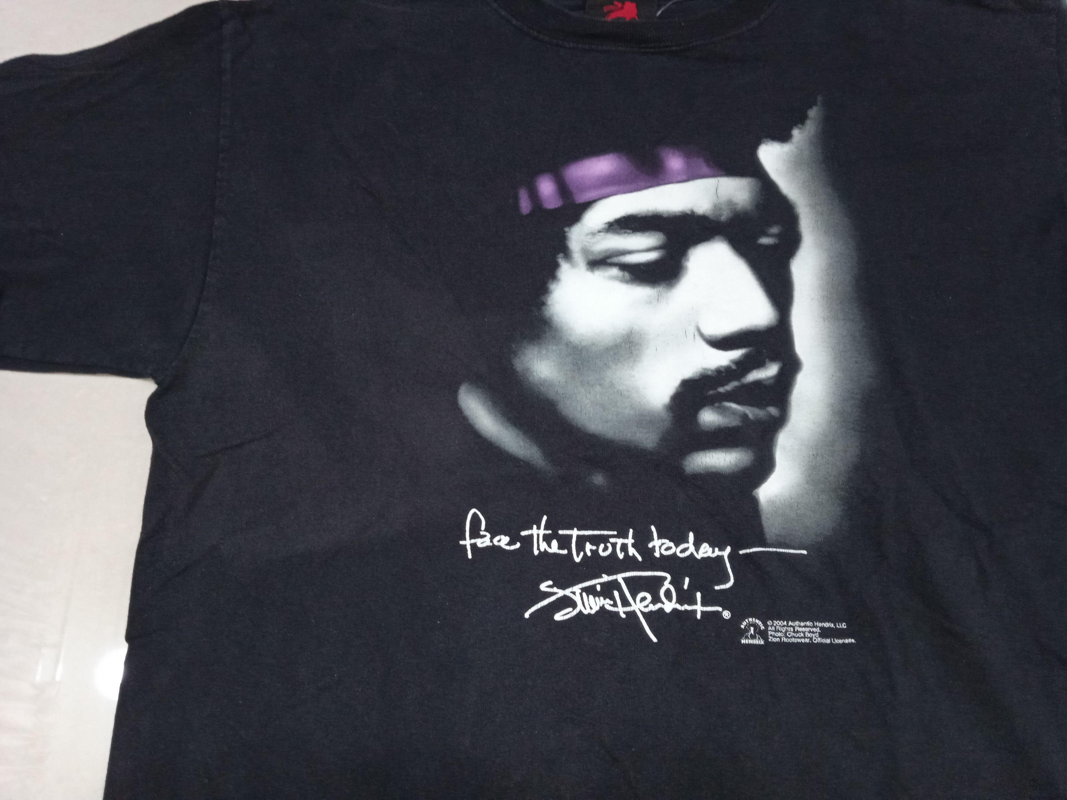 Band Tees Vintage 00s Jimi Hendrix 2004 T-Shirt Size US L / EU 52-54 / 3 - 4 Thumbnail