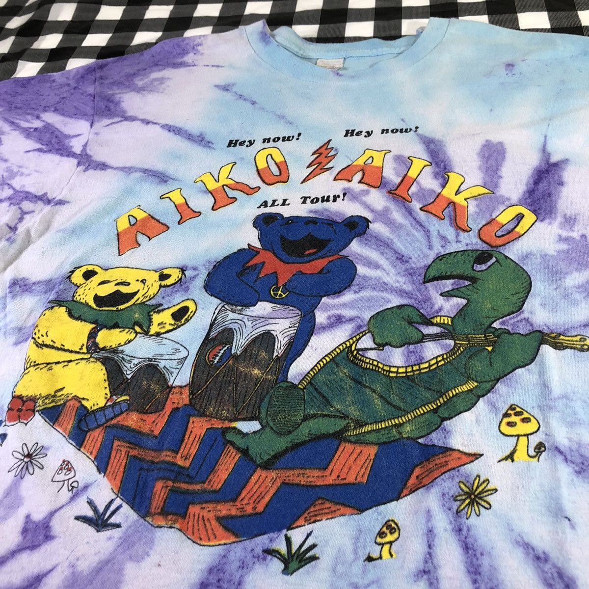 Band Tees Grateful Dead 1994 US Tour Aiko Weir Back Vintage Tie Dye Size US XL / EU 56 / 4 - 3 Thumbnail