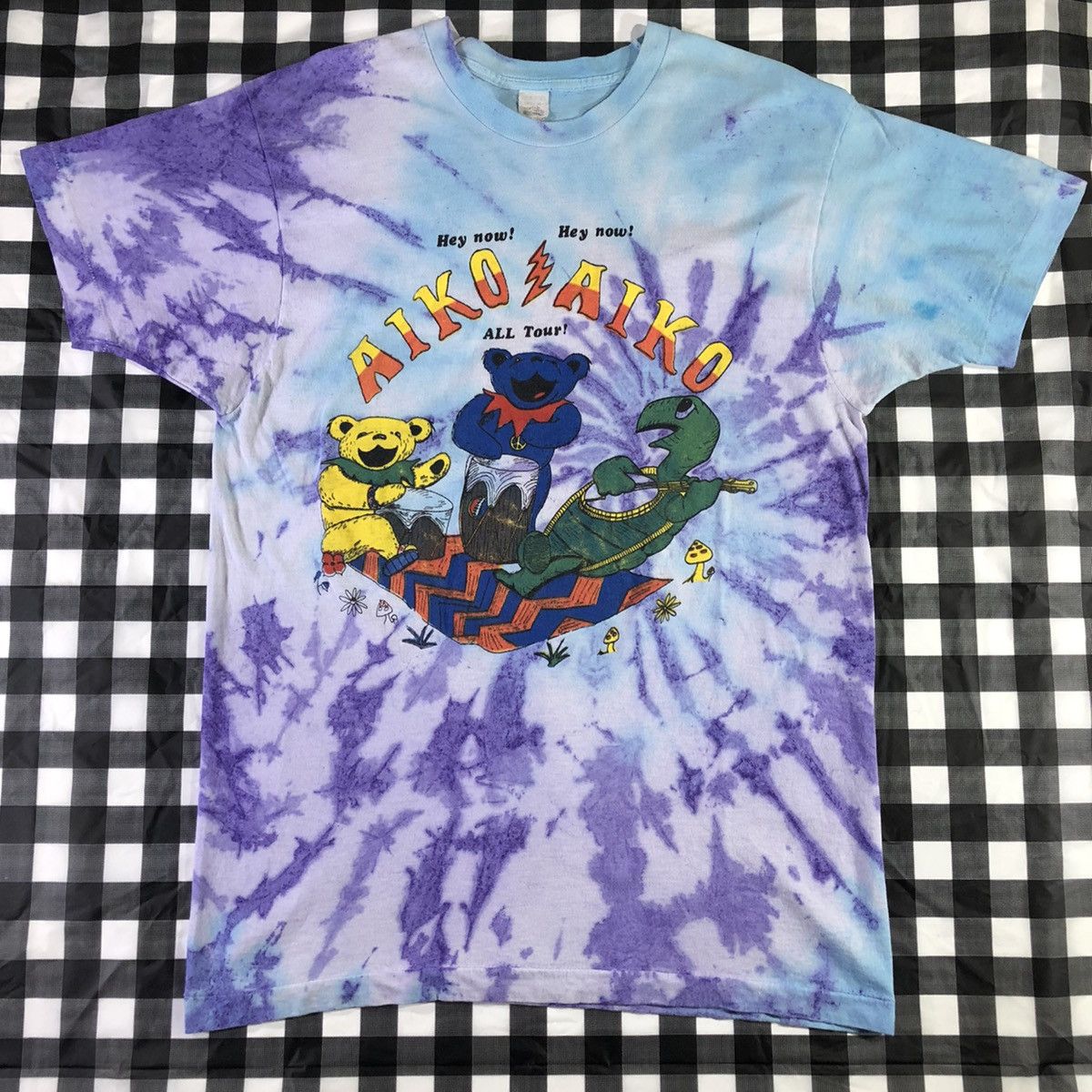 Band Tees Grateful Dead 1994 US Tour Aiko Weir Back Vintage Tie Dye Size US XL / EU 56 / 4 - 1 Thumbnail