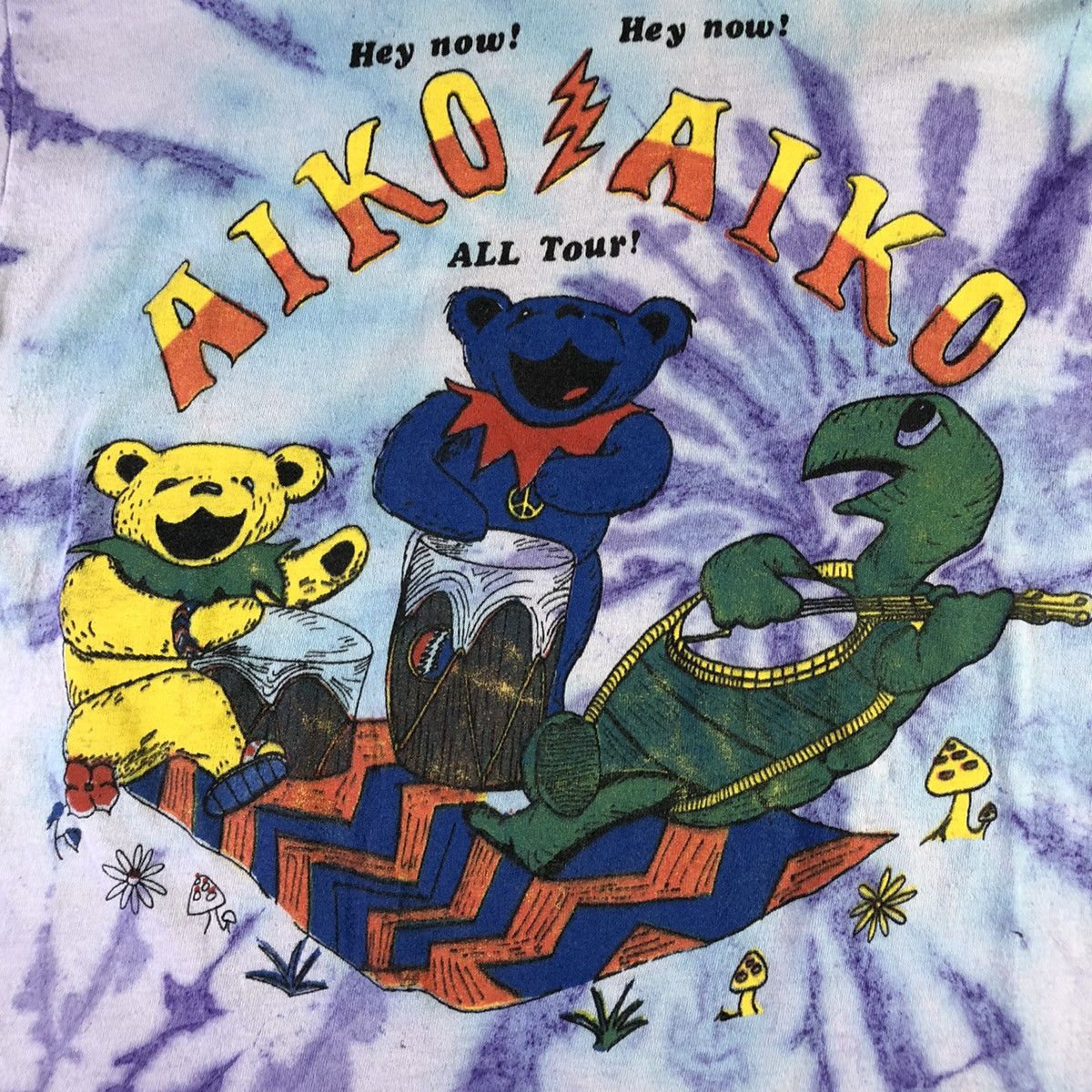 Band Tees Grateful Dead 1994 US Tour Aiko Weir Back Vintage Tie Dye Size US XL / EU 56 / 4 - 4 Thumbnail