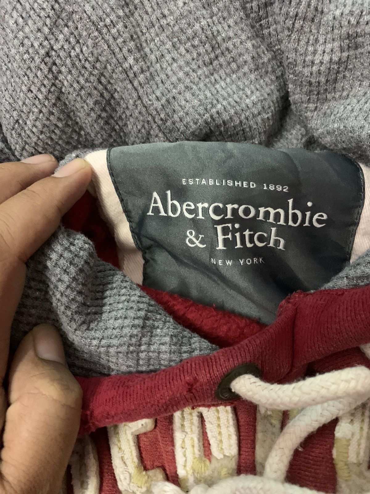 Abercrombie & Fitch × If Six Was Nine Abercombie & Fitch New York Embroidery Spellout Hoodies Size US XL / EU 56 / 4 - 6 Thumbnail