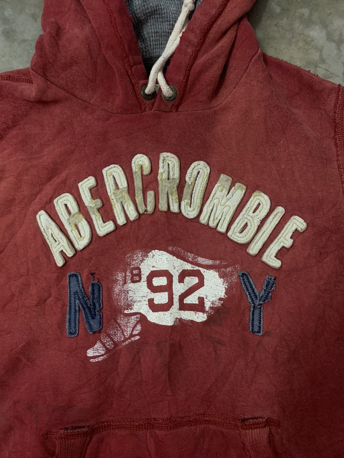 Abercrombie & Fitch × If Six Was Nine Abercombie & Fitch New York Embroidery Spellout Hoodies Size US XL / EU 56 / 4 - 3 Thumbnail