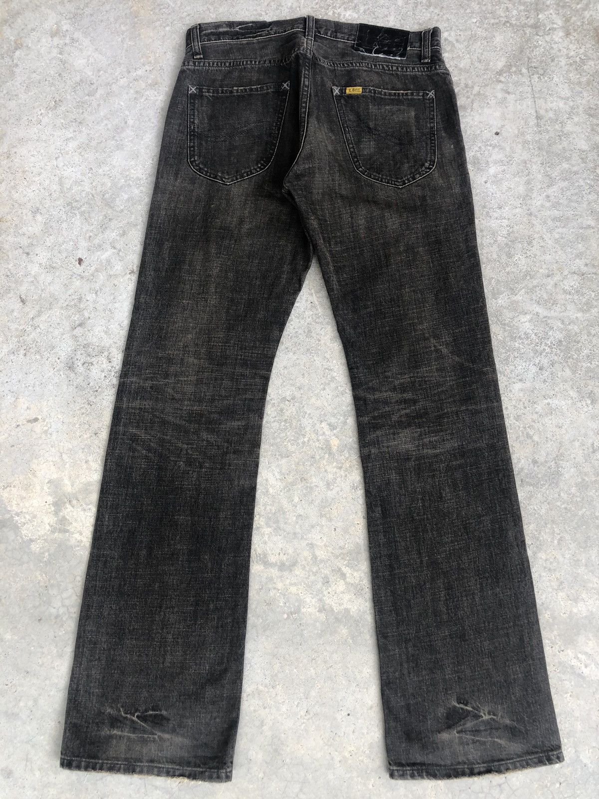 Lee Lee Flared Jeans Distressed Jeans Size US 32 / EU 48 - 2 Thumbnail