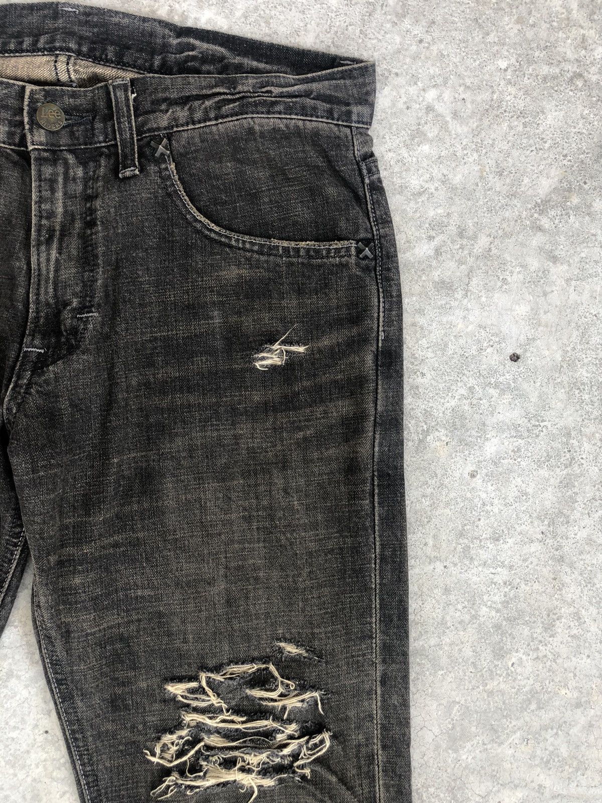 Lee Lee Flared Jeans Distressed Jeans Size US 32 / EU 48 - 6 Thumbnail