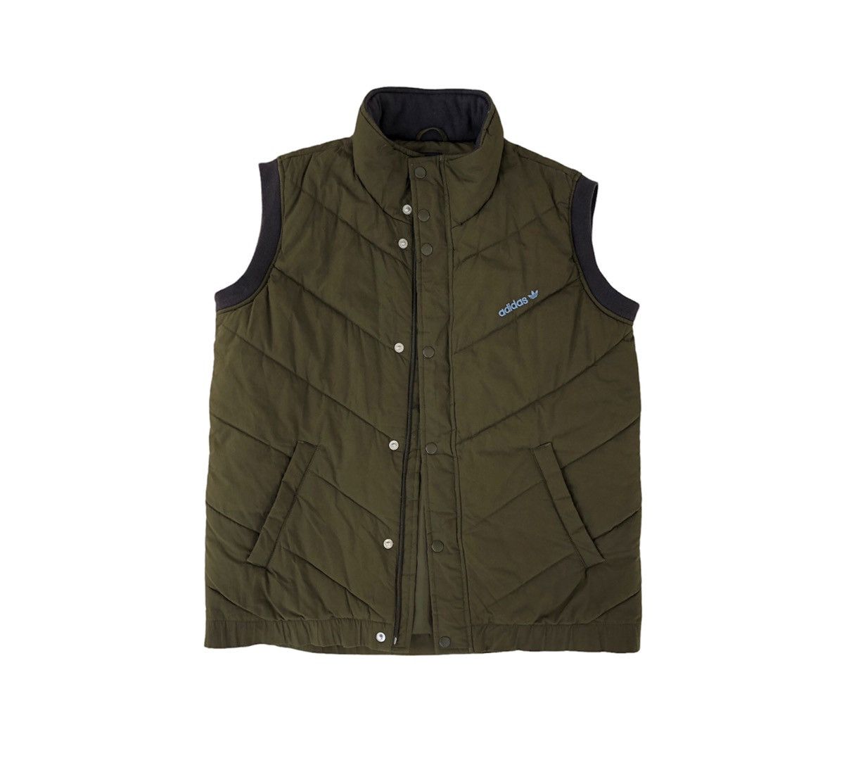 image of Adidas Vest Outerwear Puffer Jacket in Green, Men's (Size Large)