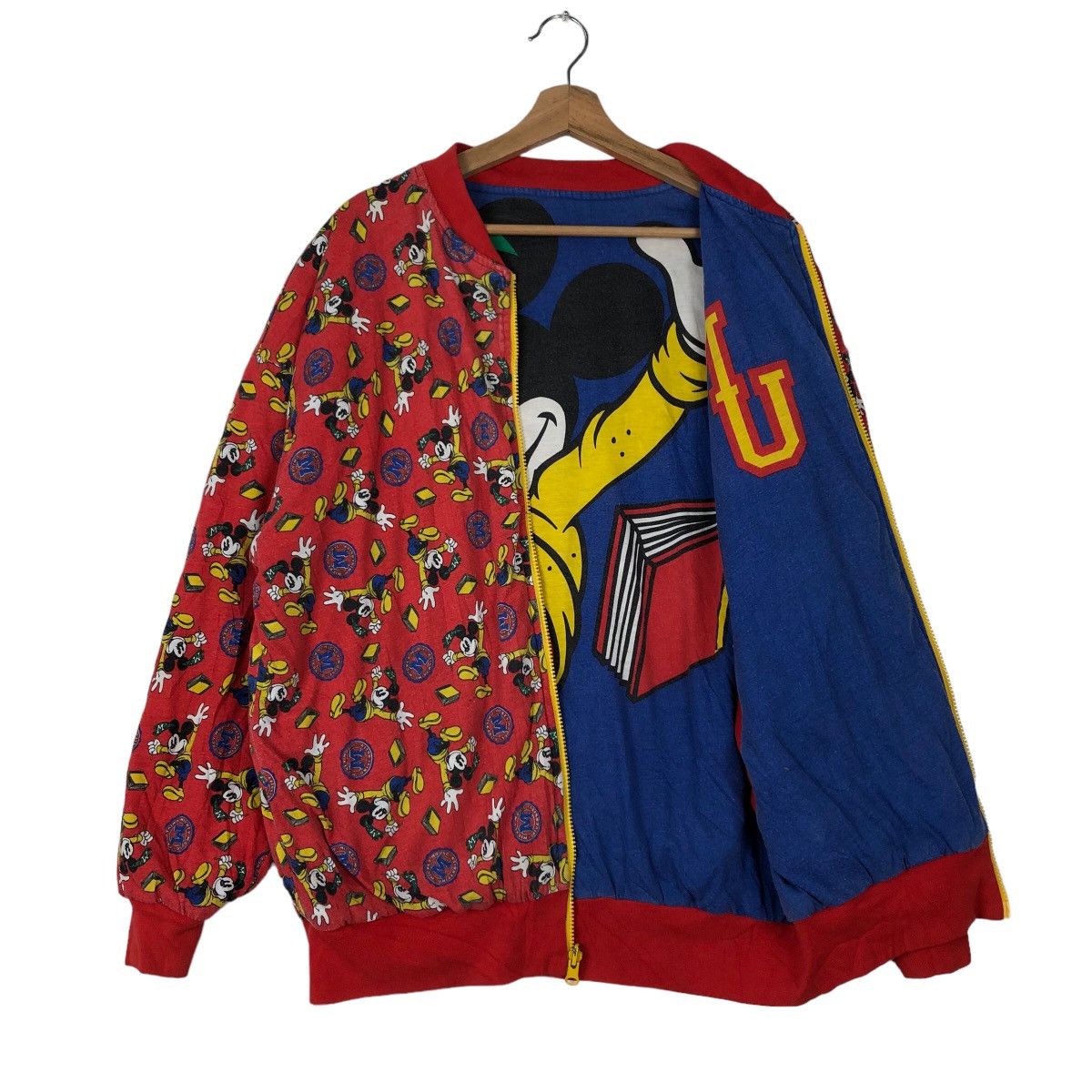 Cartoon Network VINTAGE BOMBER REVERSIBLE JACKET OVERPRINT MICKEY DONNKENNY Size US M / EU 48-50 / 2 - 9 Thumbnail