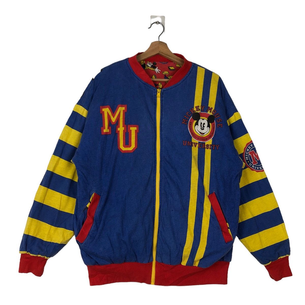 Cartoon Network VINTAGE BOMBER REVERSIBLE JACKET OVERPRINT MICKEY DONNKENNY Size US M / EU 48-50 / 2 - 12 Thumbnail