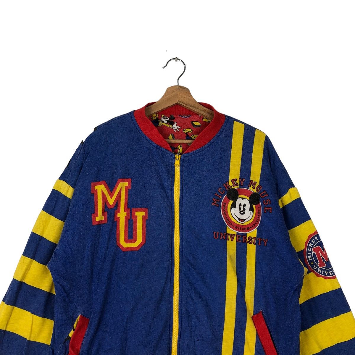 Cartoon Network VINTAGE BOMBER REVERSIBLE JACKET OVERPRINT MICKEY DONNKENNY Size US M / EU 48-50 / 2 - 13 Thumbnail