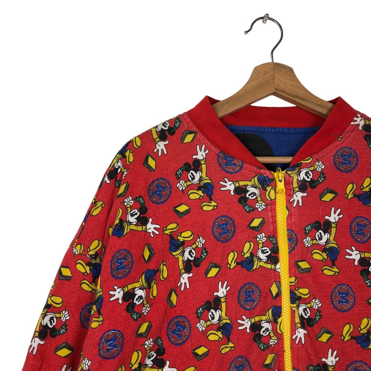 Cartoon Network VINTAGE BOMBER REVERSIBLE JACKET OVERPRINT MICKEY DONNKENNY Size US M / EU 48-50 / 2 - 6 Thumbnail