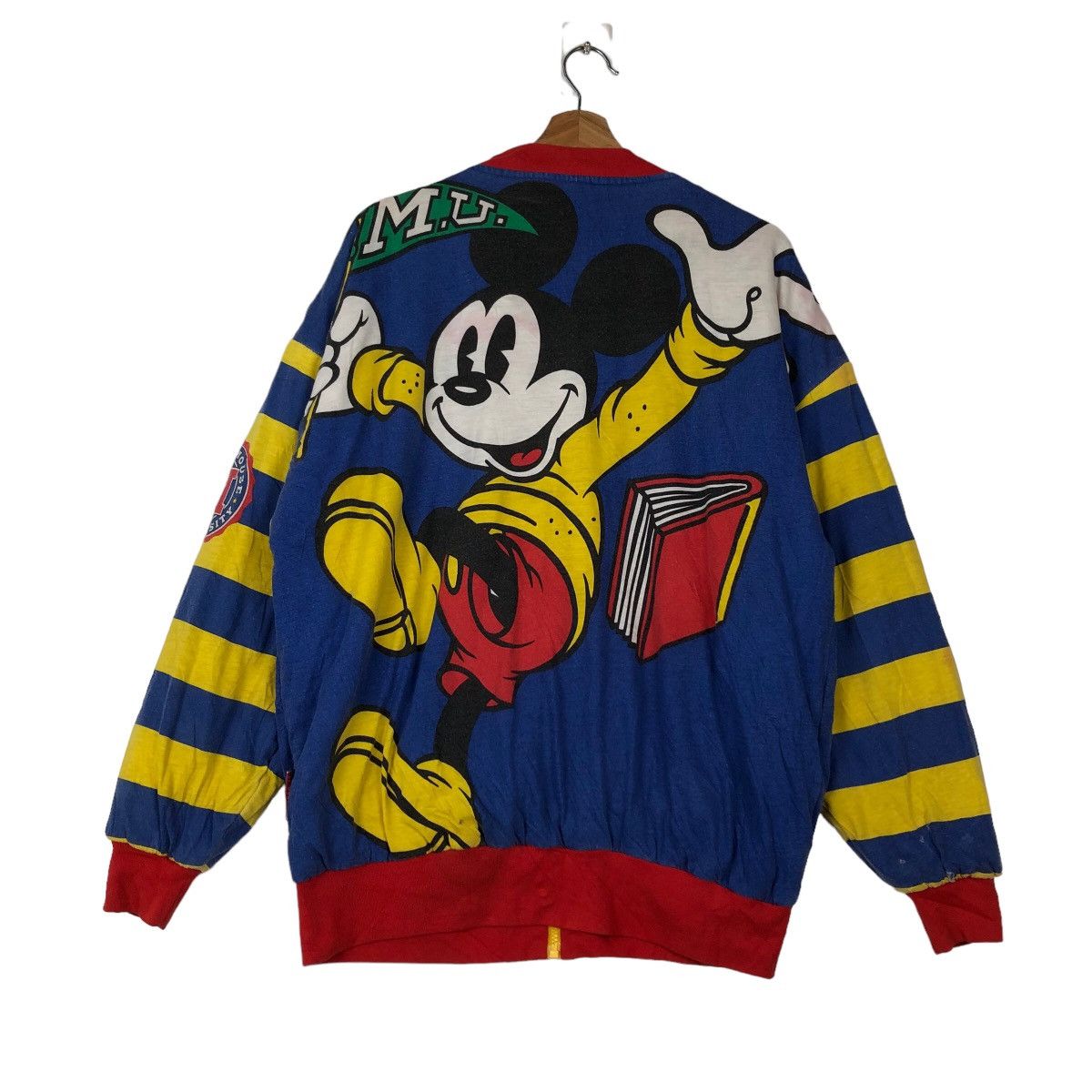 Cartoon Network VINTAGE BOMBER REVERSIBLE JACKET OVERPRINT MICKEY DONNKENNY Size US M / EU 48-50 / 2 - 18 Thumbnail