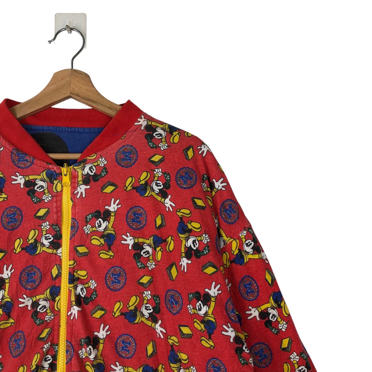 Cartoon Network VINTAGE BOMBER REVERSIBLE JACKET OVERPRINT MICKEY DONNKENNY Size US M / EU 48-50 / 2 - 5 Thumbnail