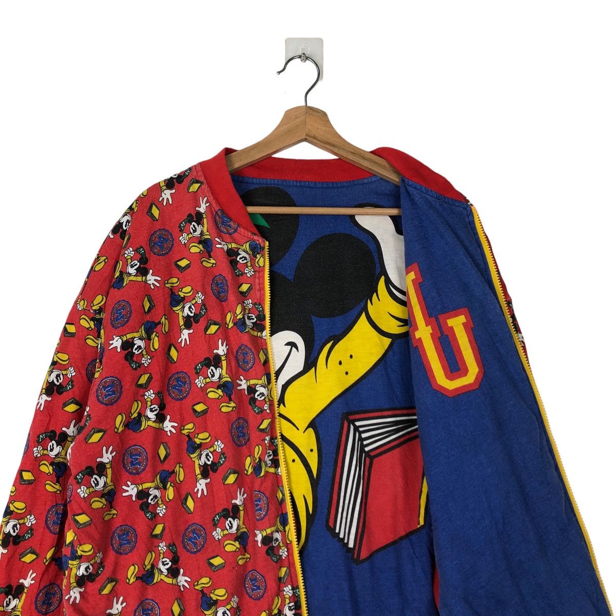 Cartoon Network VINTAGE BOMBER REVERSIBLE JACKET OVERPRINT MICKEY DONNKENNY Size US M / EU 48-50 / 2 - 10 Thumbnail