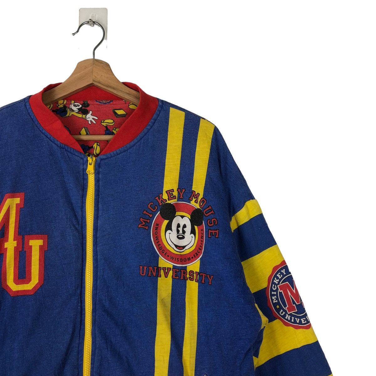 Cartoon Network VINTAGE BOMBER REVERSIBLE JACKET OVERPRINT MICKEY DONNKENNY Size US M / EU 48-50 / 2 - 16 Thumbnail