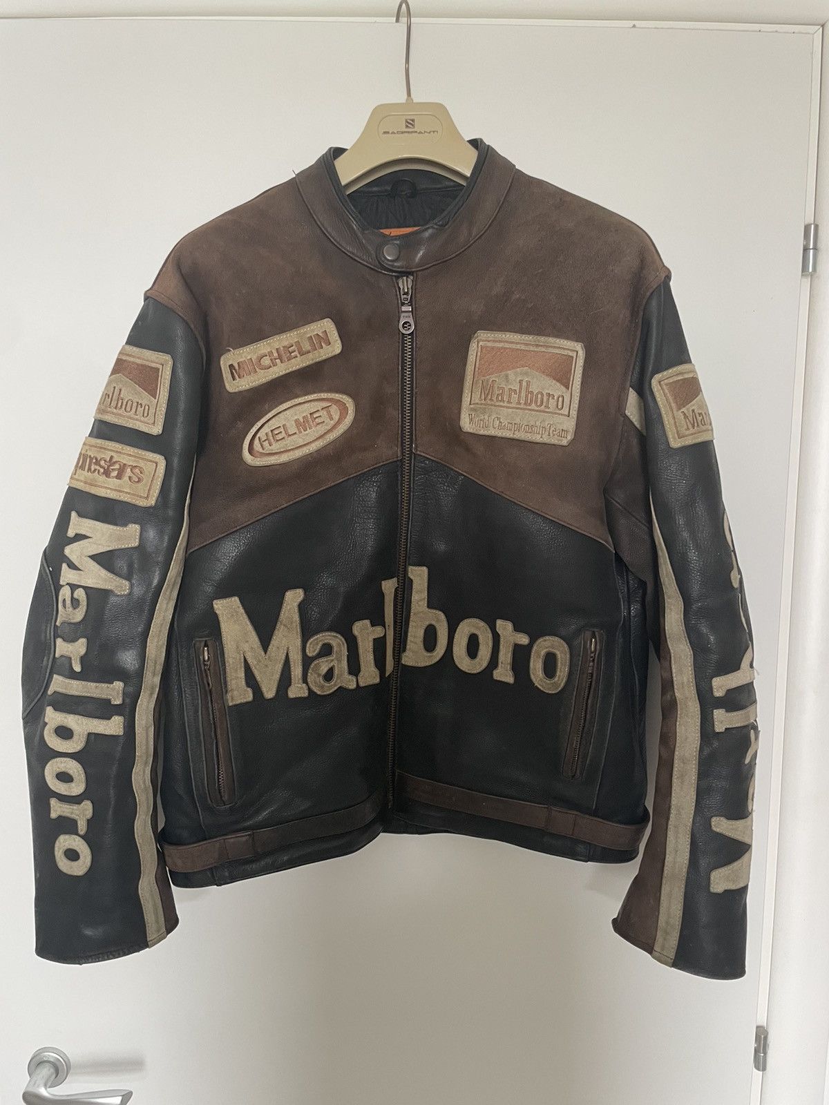Vintage Marlboro Racing Leather Jacket main image 1