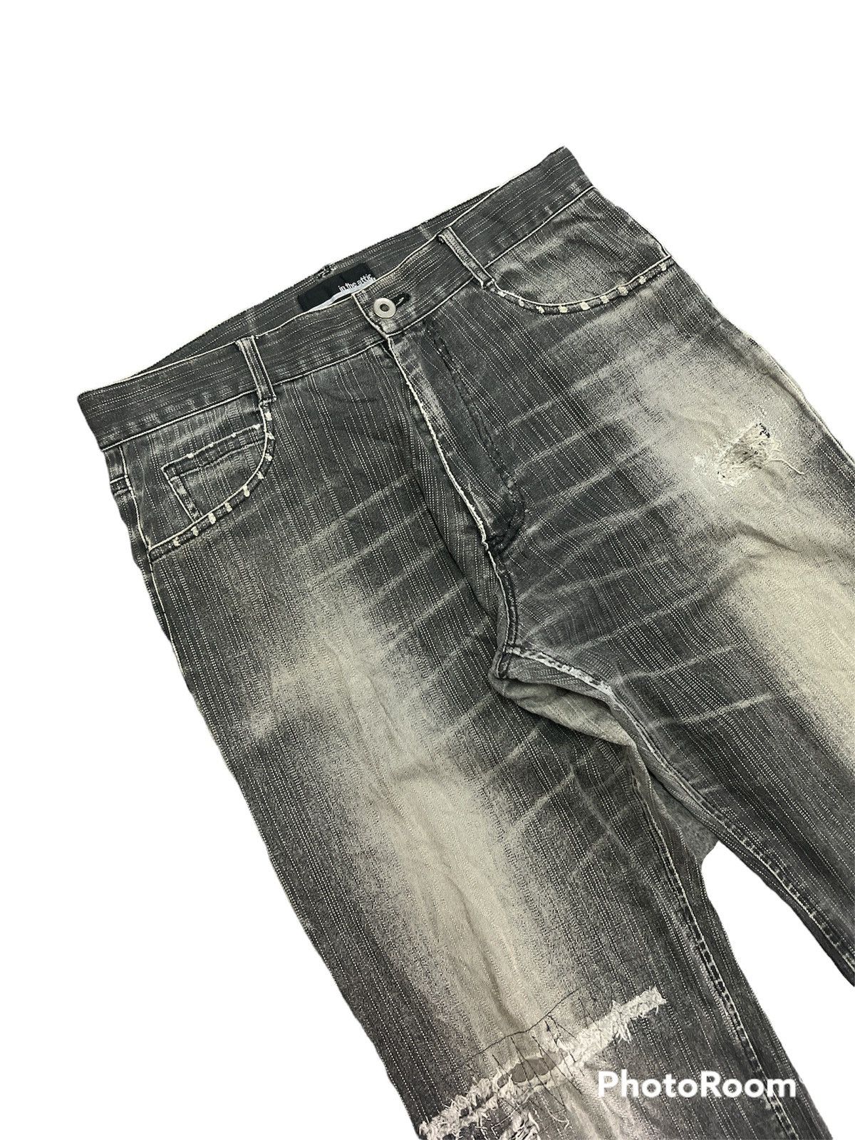 Japanese Brand JAPANESE BRAND IN THE ATTIC RIPPED DISTRESSED DENIM PANT Size US 30 / EU 46 - 5 Thumbnail