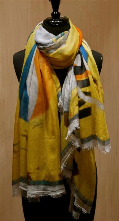 Faliero Sarti Faliero Sartix Jean Michel Basquiat Bollicine Silk Scarf Size ONE SIZE - 7 Thumbnail