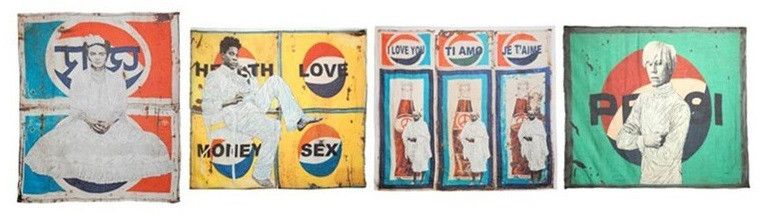 Faliero Sarti Faliero Sartix Jean Michel Basquiat Bollicine Silk Scarf Size ONE SIZE - 3 Thumbnail