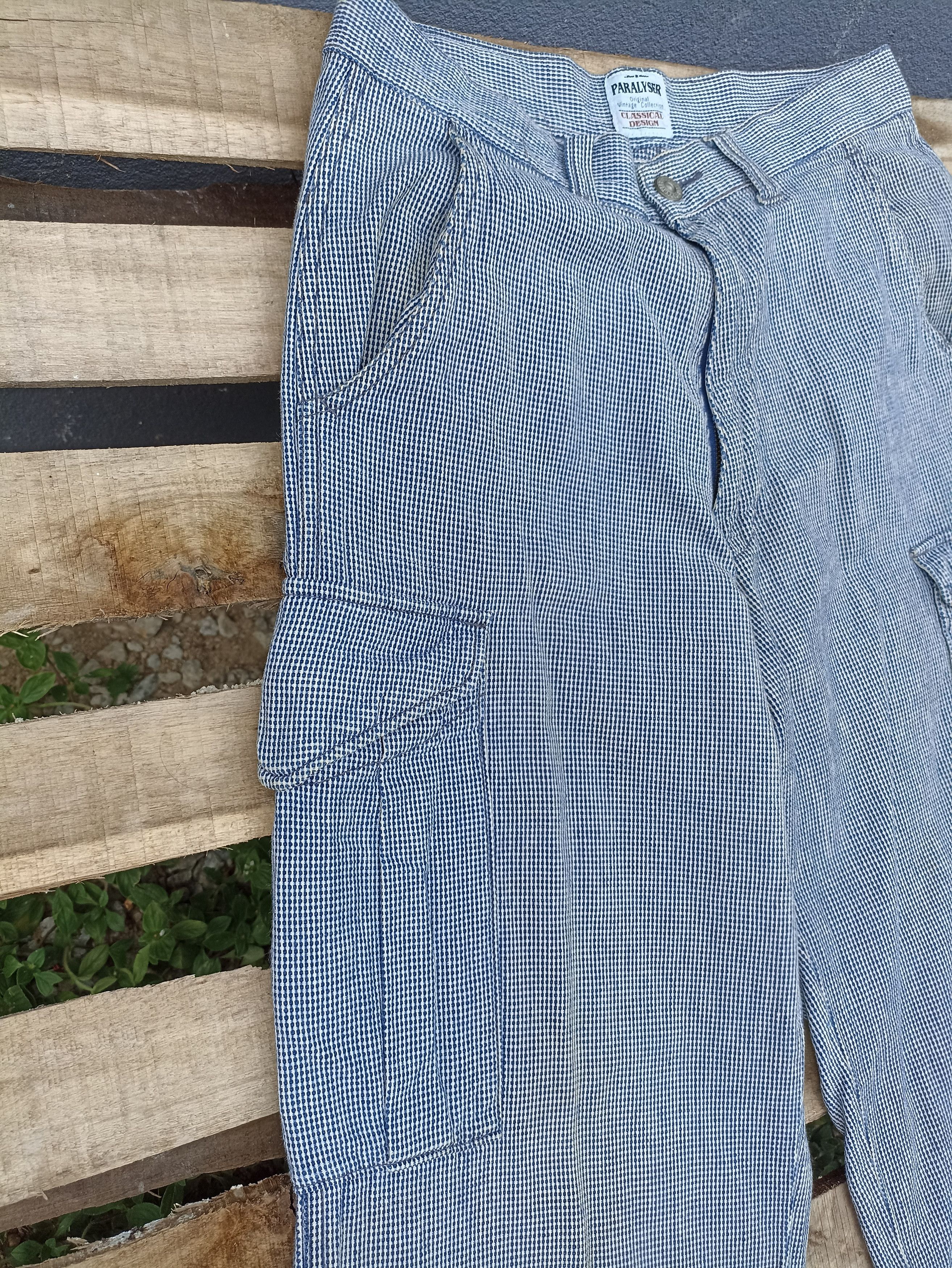 Japanese Brand × Vintage Vintage Paralyser Stripe Cargo Pant Size US 30 / EU 46 - 4 Thumbnail