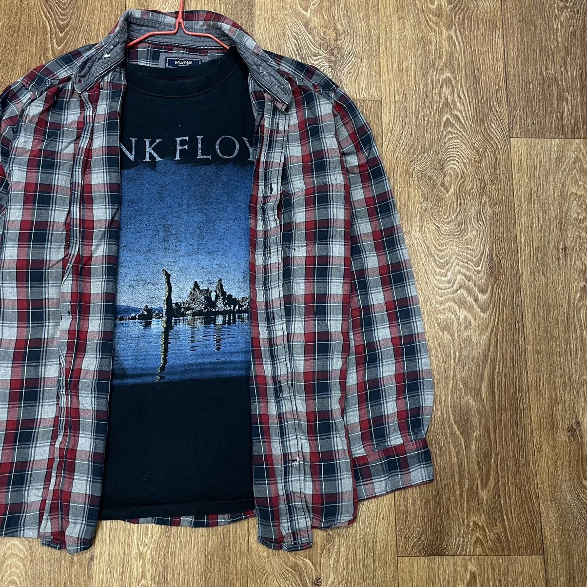 Vintage Vintage 90s Plaid Shirt Graphic Tee Streetwear Grunge XL Size US XL / EU 56 / 4 - 2 Thumbnail