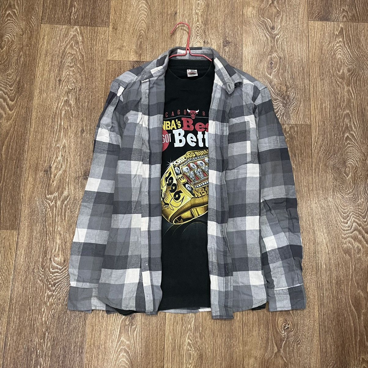 Flannel Vintage Flannel Checkered Shirt Travis Style Size US M / EU 48-50 / 2 - 1 Thumbnail