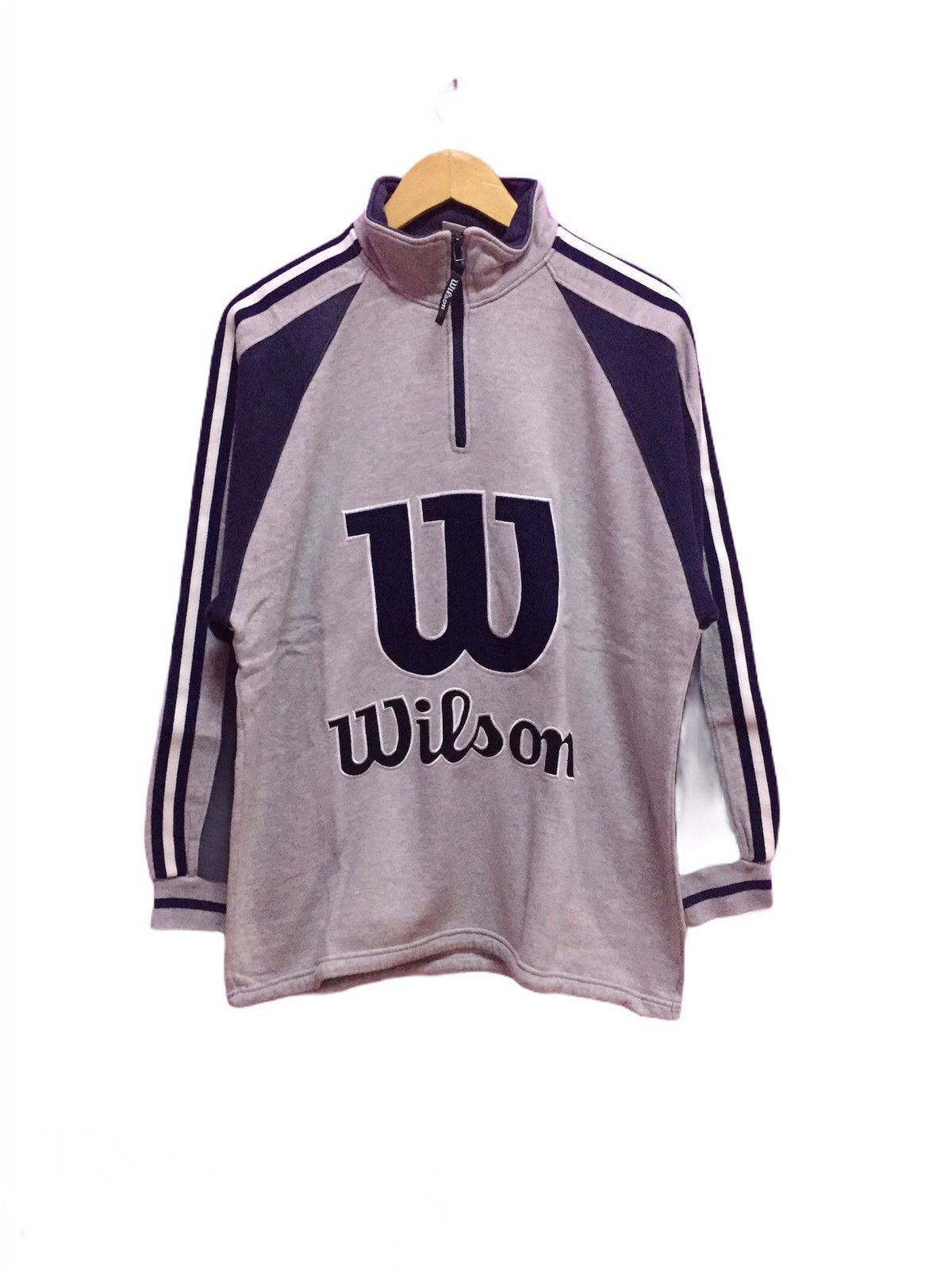 Wilson Vintage 90s Wilson Athletics Sweatshirts Size US L / EU 52-54 / 3 - 1 Thumbnail