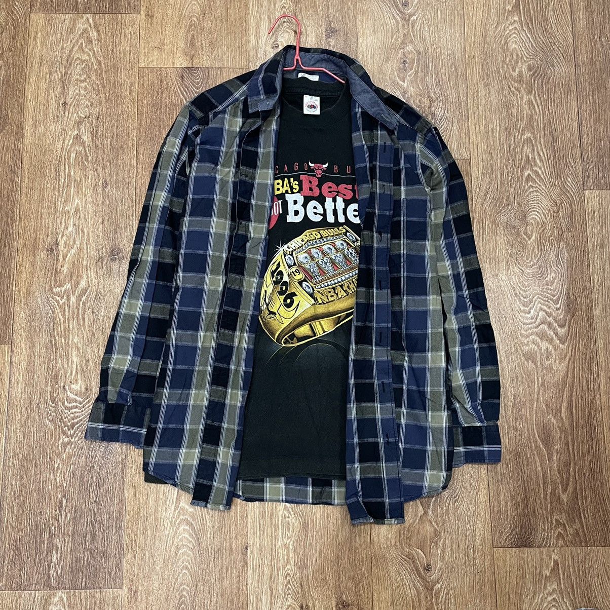 Vintage Vintage 90s Checkered Shirt Grunge Streetwear Oversized L Size US L / EU 52-54 / 3 - 1 Thumbnail