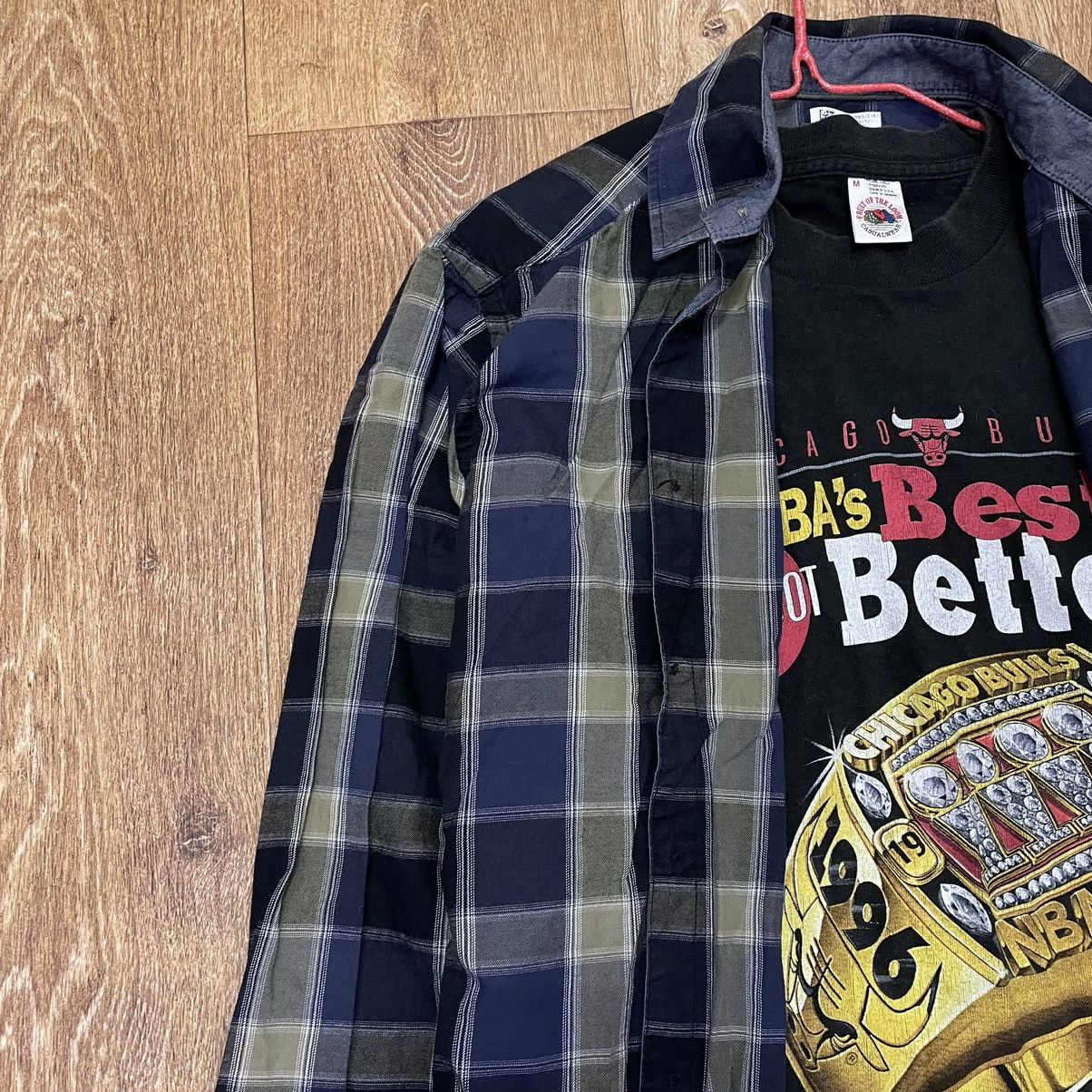 Vintage Vintage 90s Checkered Shirt Grunge Streetwear Oversized L Size US L / EU 52-54 / 3 - 4 Thumbnail