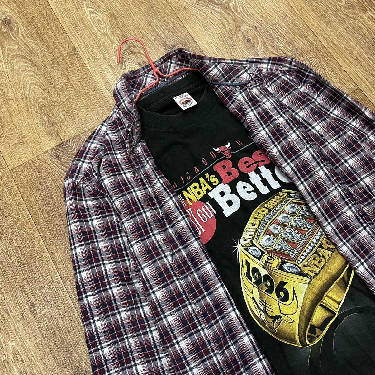 Vintage Vintage 90s Checkered Shirt Grunge Skate Layering Worn In M Size US M / EU 48-50 / 2 - 5 Thumbnail