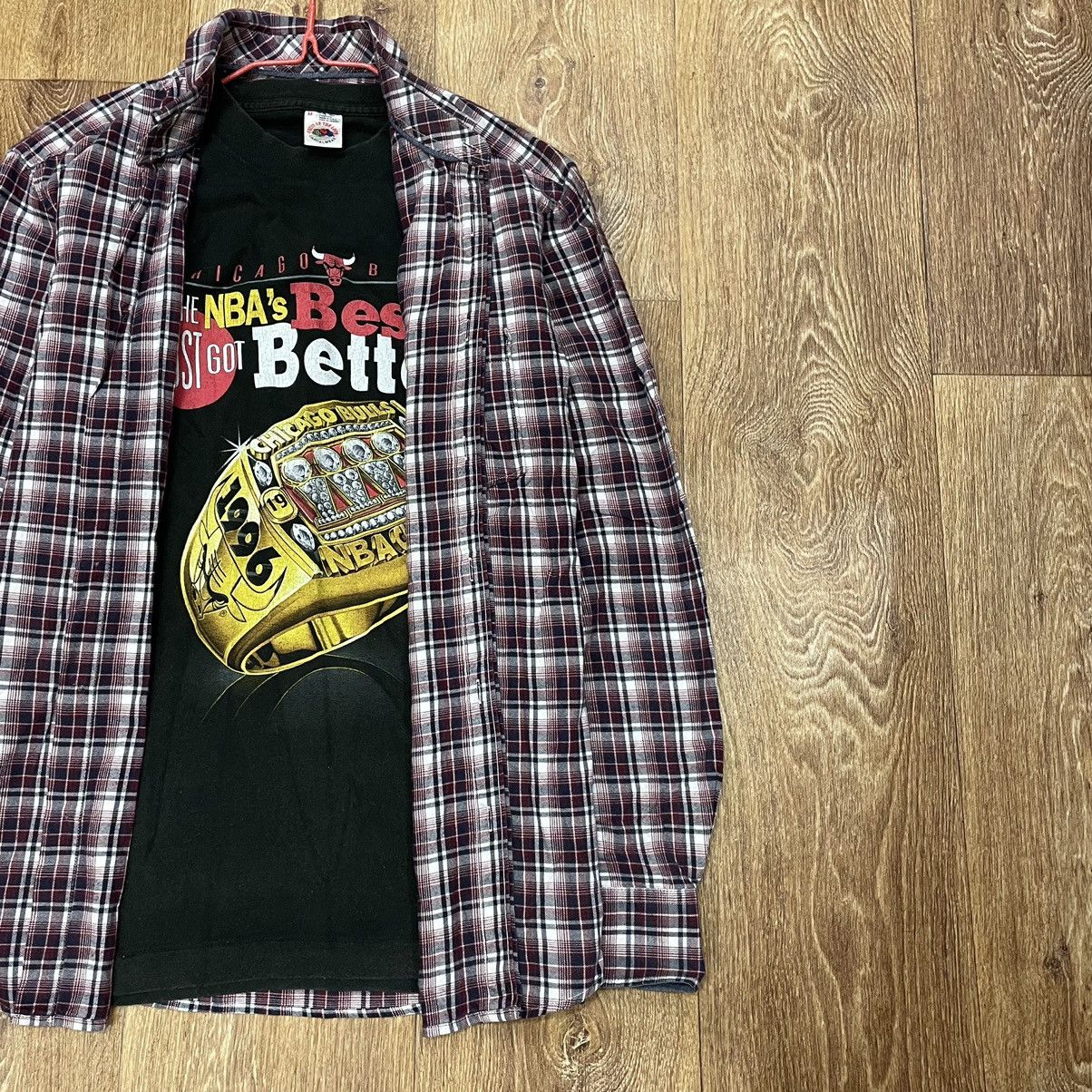 Vintage Vintage 90s Checkered Shirt Grunge Skate Layering Worn In M Size US M / EU 48-50 / 2 - 2 Thumbnail