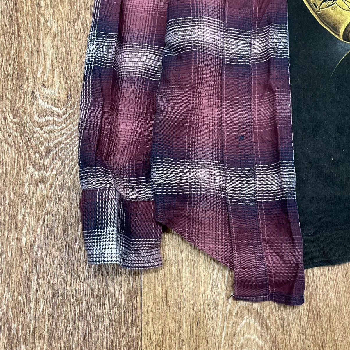 Vintage Vintage 90s Burgundy Plaid Shirt Grunge Skater Streetwear M Size US M / EU 48-50 / 2 - 4 Thumbnail