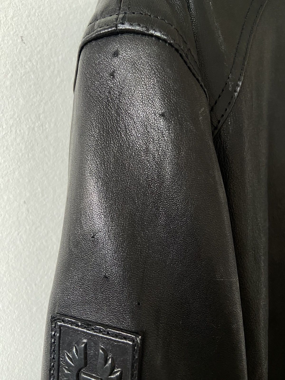 Belstaff Belstaff Leather Bomber Jacket Size US XL / EU 56 / 4 - 15 Thumbnail