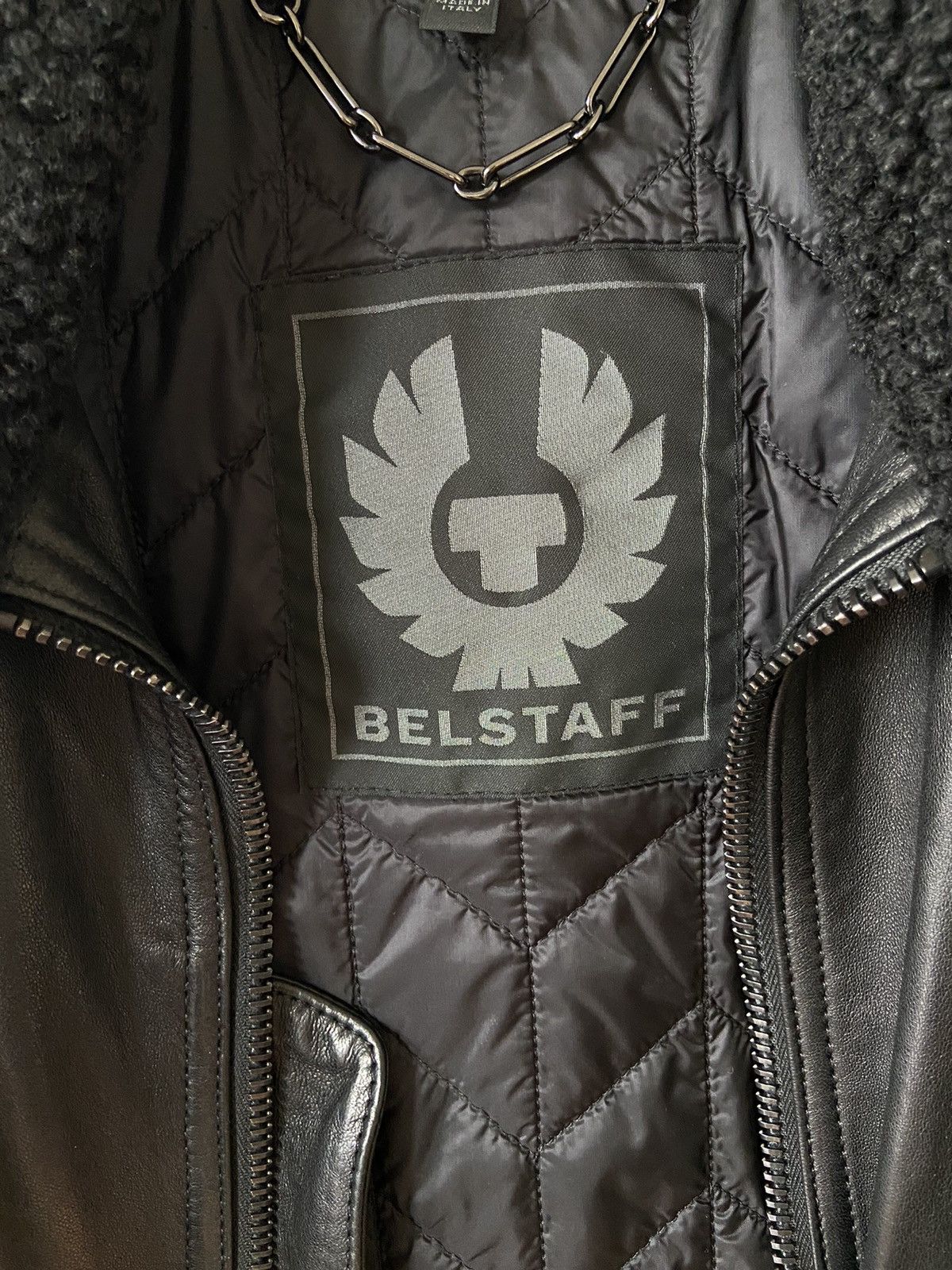 Belstaff Belstaff Leather Bomber Jacket Size US XL / EU 56 / 4 - 4 Thumbnail