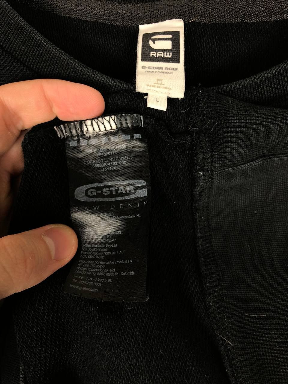 G-Star G-Star Raw Sweatshirt Crewneck Correct Lens RSW L/S Black L Size US L / EU 52-54 / 3 - 8 Thumbnail