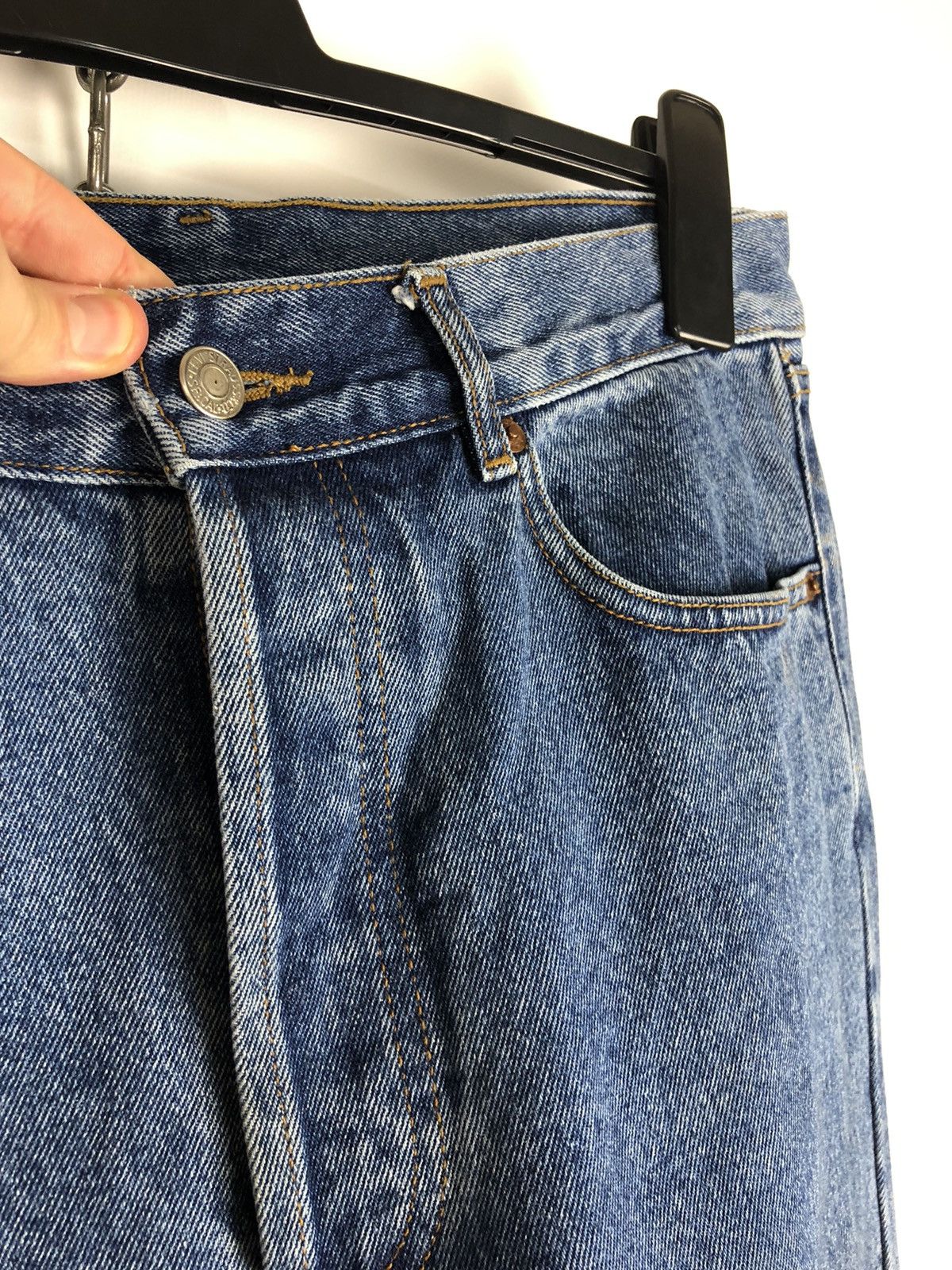 Levi's Vintage LEVI'S USA Blue Denim Jeans Pants Heavy Cotton 33x32 Size US 33 - 8 Thumbnail