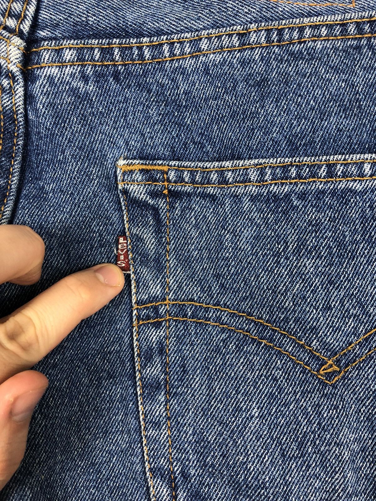Levi's Vintage LEVI'S USA Blue Denim Jeans Pants Heavy Cotton 33x32 Size US 33 - 7 Thumbnail