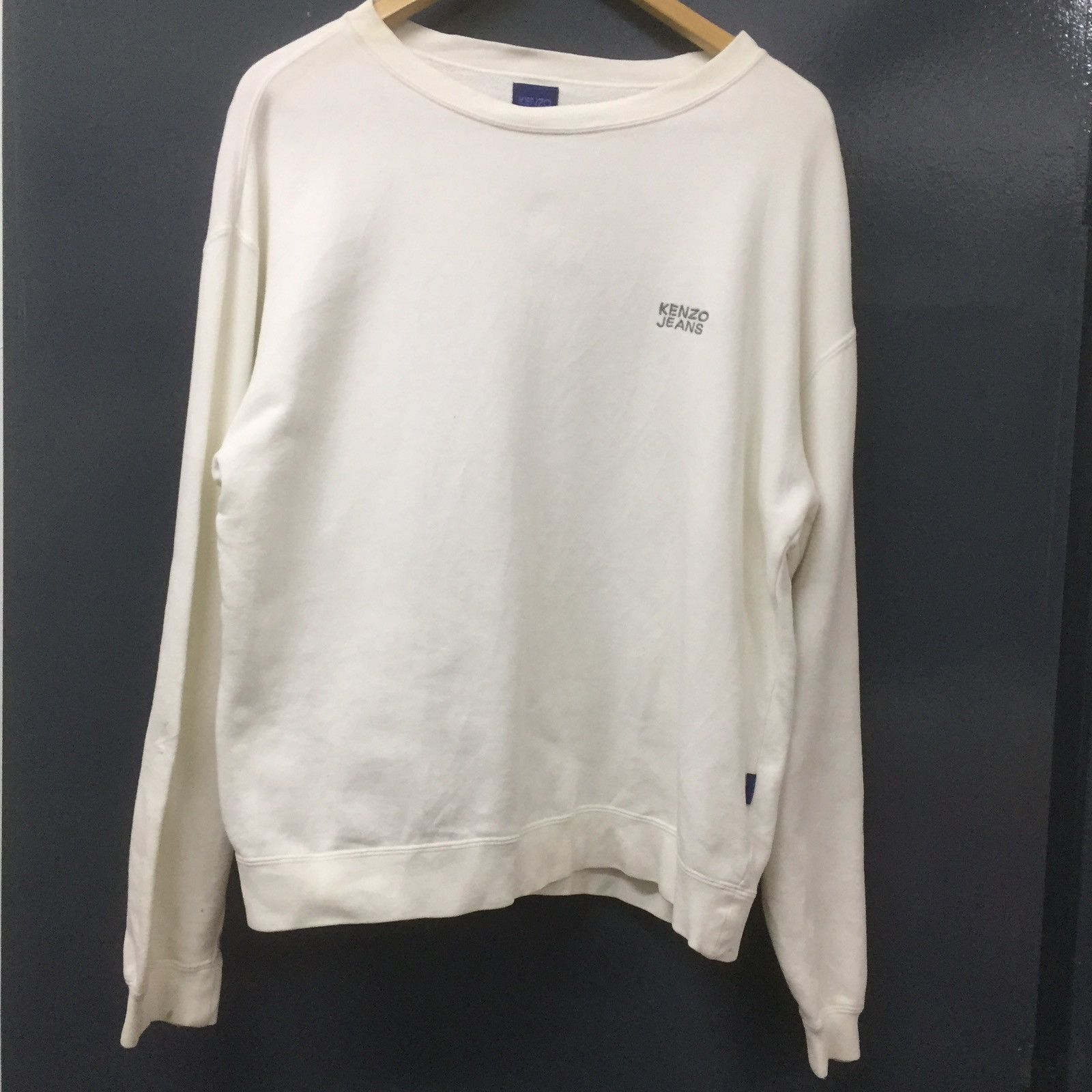 Kenzo Kenzo Jeans Big Logo Sweatshirt White Colour Size US L / EU 52-54 / 3 - 8 Thumbnail