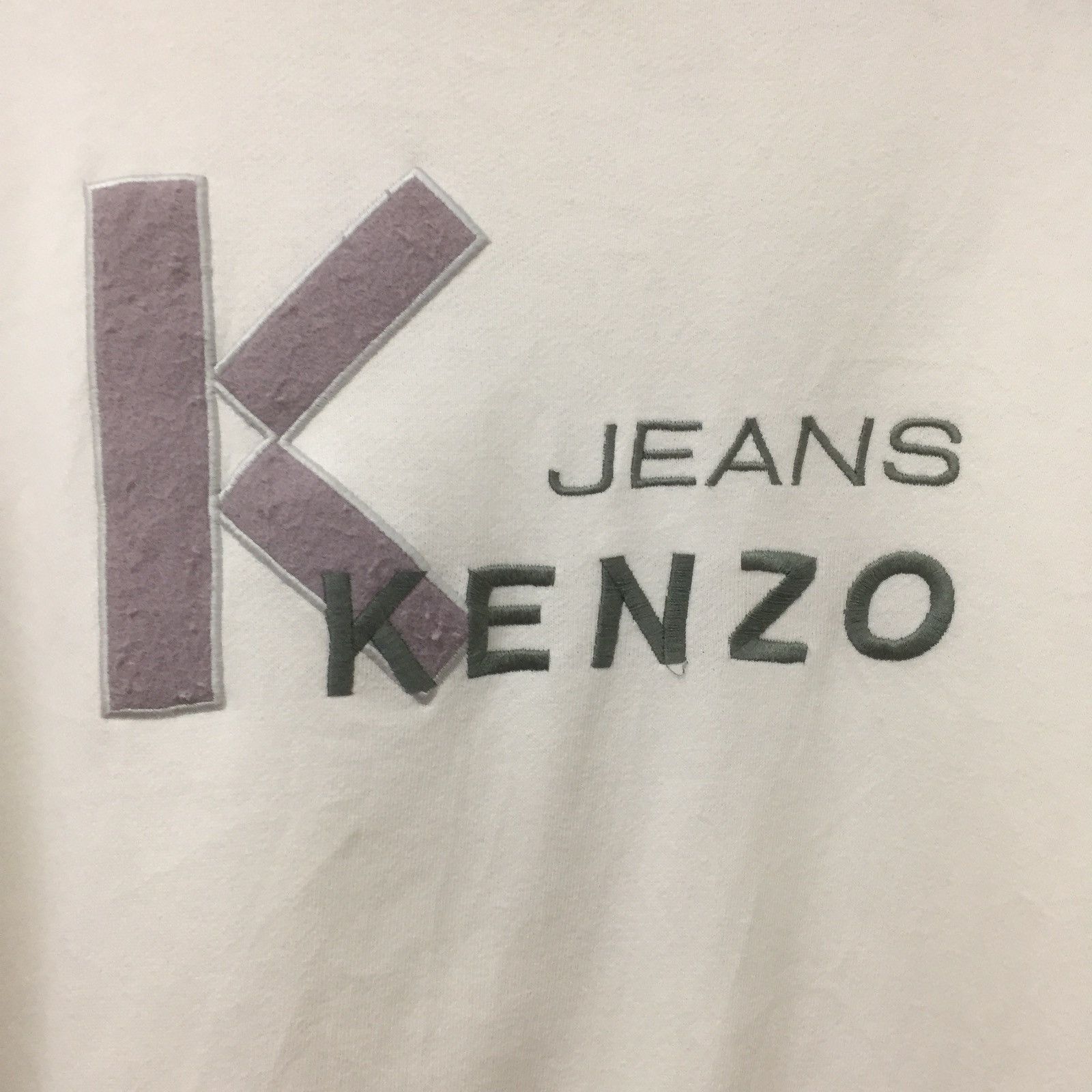 Kenzo Kenzo Jeans Big Logo Sweatshirt White Colour Size US L / EU 52-54 / 3 - 2 Thumbnail